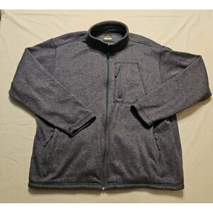Ridgecut Toughwear‎ Fleece Full Zip Jacket Sweater Mens XL Blue